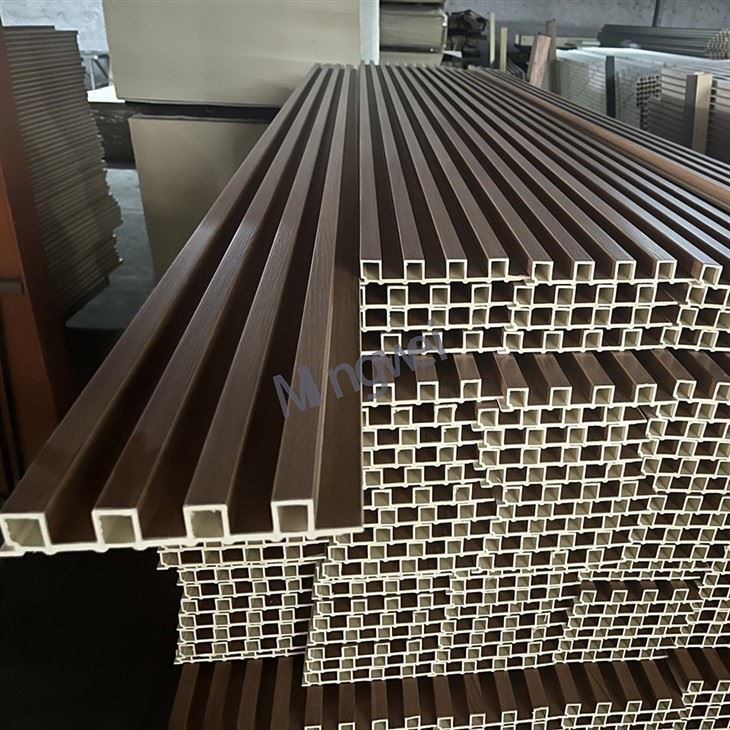 Waterproof Wood Grain WPC Fluted Wallpanel high quality
